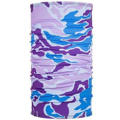 Fishmasks Single Layer Neck Gaiter, Water Camo Amethyst