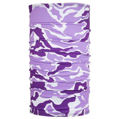 Fishmasks Single Layer Neck Gaiter, Water Camo Lilac