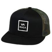 RVCA VA All The Way II Trucker Hat, Black/Camo BKC