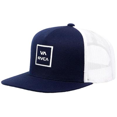 RVCA VA All The Way III Trucker Hat, Navy/White