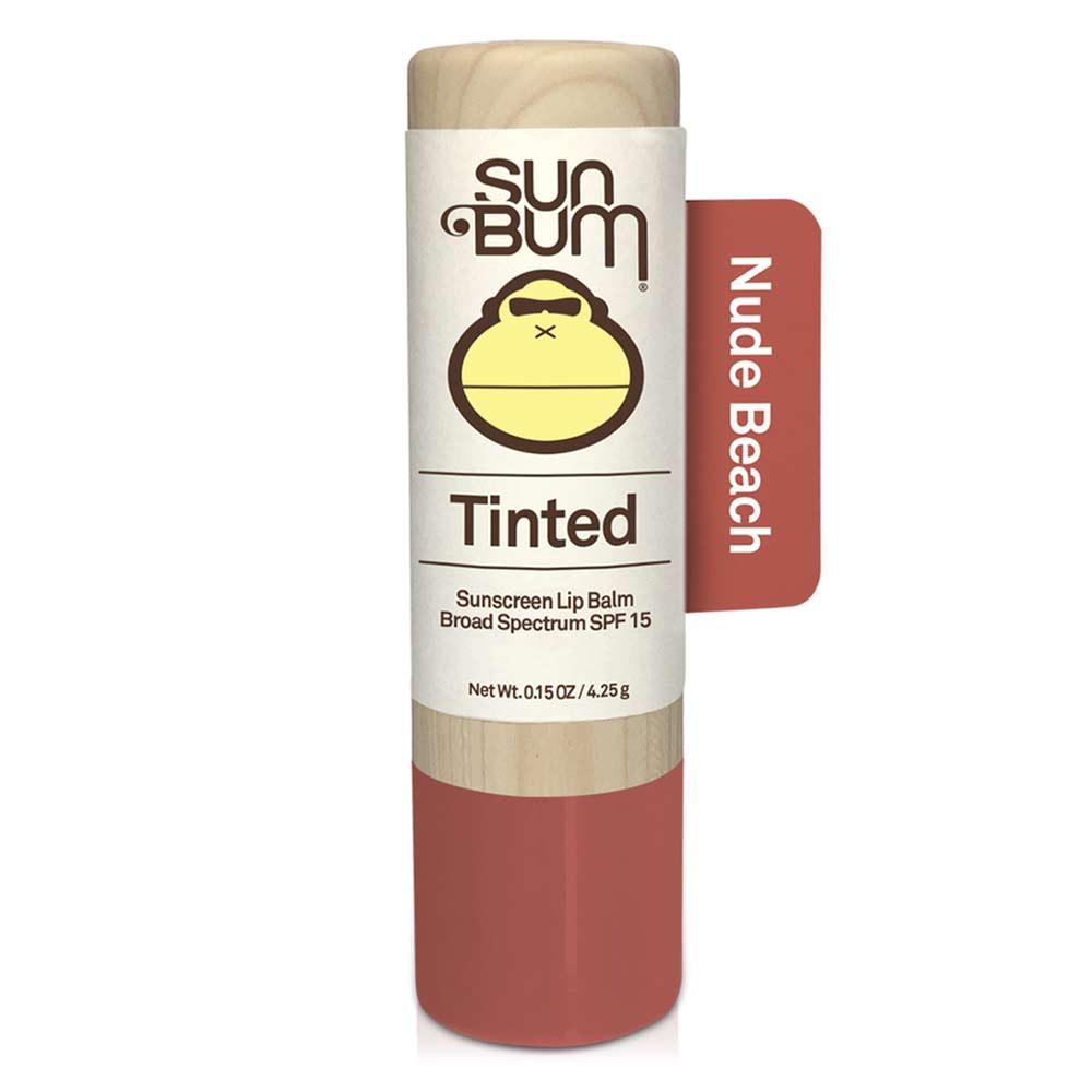 Sun Bum Tinted Lip Balm, Sunscreen, Nude Beach, Broad Spectrum SPF 15 - 0.15 oz