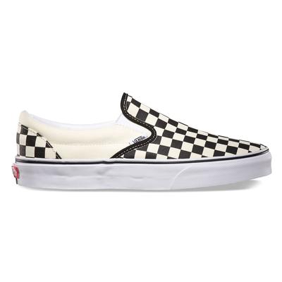 Vans Classics Checkerboard Slip-On Skate Shoe, Black/Off-White Checkers