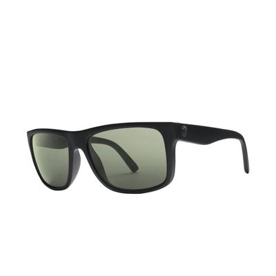 Electric Swingarm Sunglasses, Matte Black/Grey Polarized 