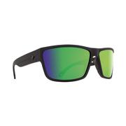 Spy Rocky Sunglasses, Soft Matte Black/Happy Bronze Polar with Green Spectra