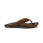 OluKai Hiapo Leather Sandal TEAK/TEAK