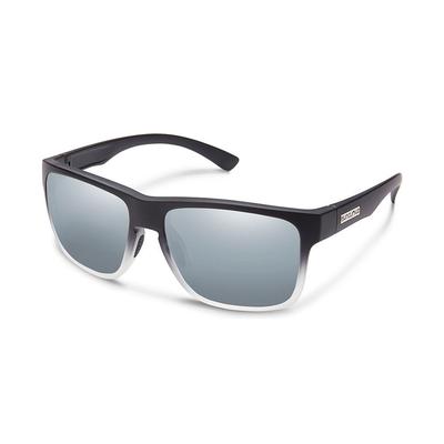Suncloud Rambler Medium Fit Sunglasses, Black Grey Fade/Silver Mirror