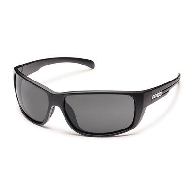 Suncloud Milestone Large Fit Sunglasses, Matte Black/Gray Polarized Poly