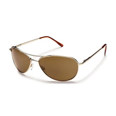 Suncloud Patrol Medium Fit Sunglasses, Gold/Brown Polarized Poly