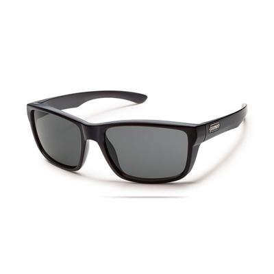Suncloud Mayor Medium Fit Sunglasses, Matte Black/Gray Polarized Poly