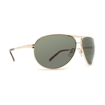 Dot Dash Buford T Sunglasses, Black Satin/Blue Flash