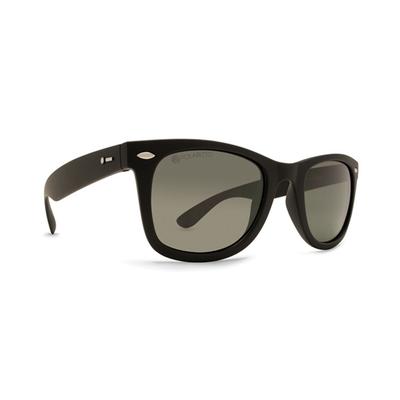 Dot Dash Plimsoul Sunglasses, Black Satin/Grey Polarized
