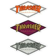 Thrasher Diamond Logo Sticker, Assorted Colors