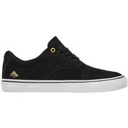 Emerica Provider Skate Shoes, Black/White/Gold