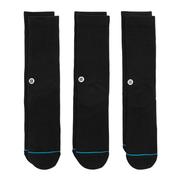 Stance Icon 3 Pack Classic Crew Sock BLK