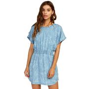 RVCA Nothing Left Printed Chambray Dress