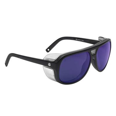 Electric Stacker Sunglasses, Matte Black/Blue Polarized Pro