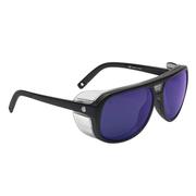 Electric Stacker Sunglasses, Matte Black/Blue Polarized Pro