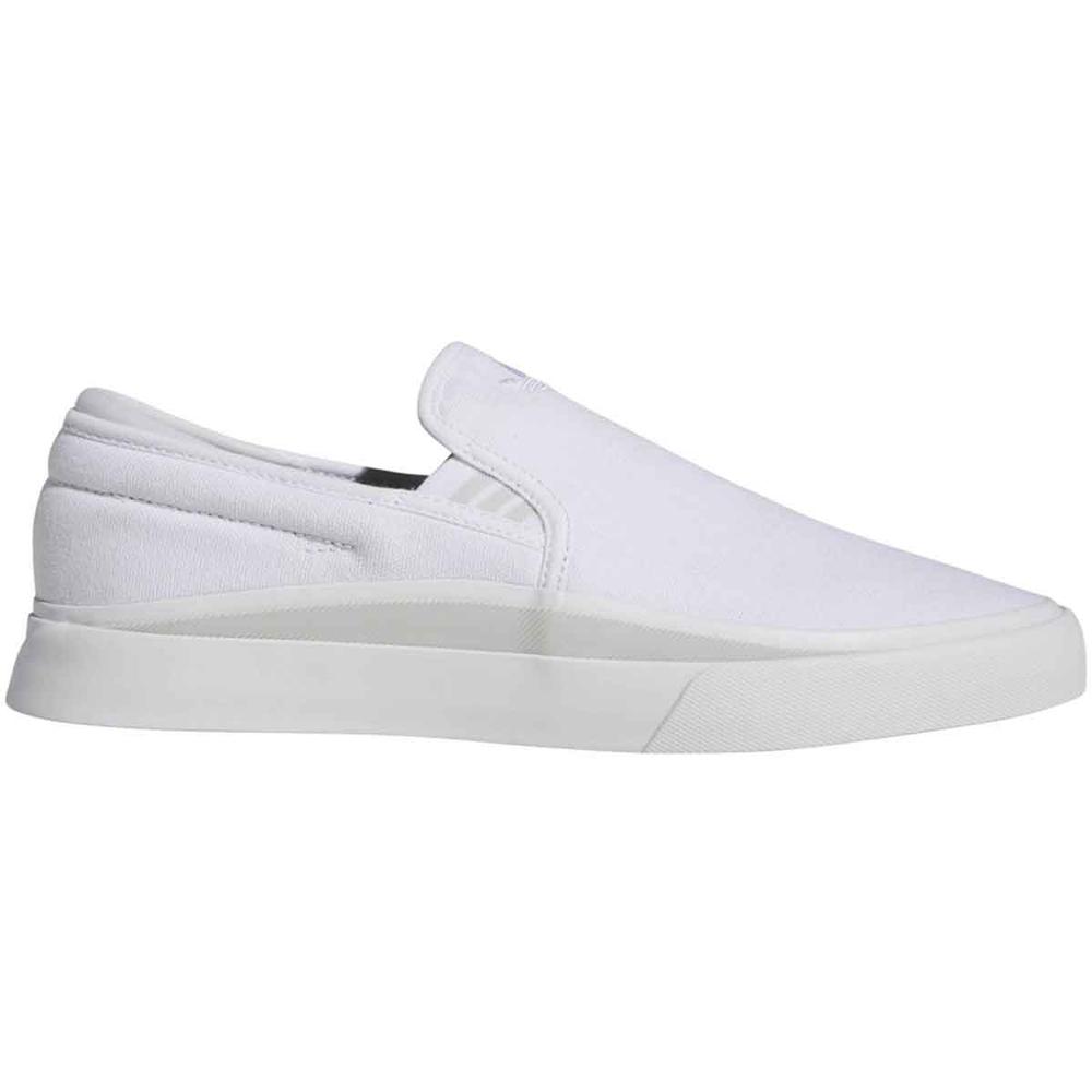 Adidas Sabalo Slip-on Skate Shoes, White/Grey/Black