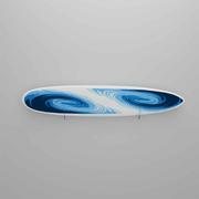 Horizontal Acrylic Surfboard Display Rack, Clear