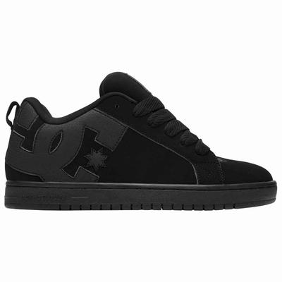 DC Shoes Court Graffik Skate Shoes, Black/Black/Black