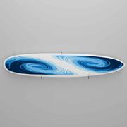 Horizontal Flush Mount Acrylic Surfboard Wall Rack, 3