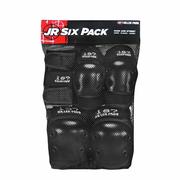 187 Junior Skate Pad Set, 6-Pack, Black