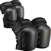 Protec Street Knee/Elbow Pad 2-Pack, Black