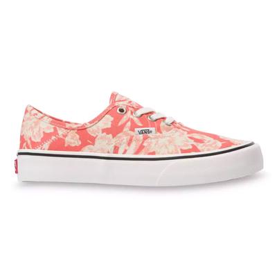 Vans Floral Linen Authentic SF Skate Shoes, Deep Sea Coral/Marshmallow