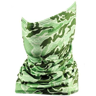 Fishmasks Single Layer Neck Gaiter, Algae Camo