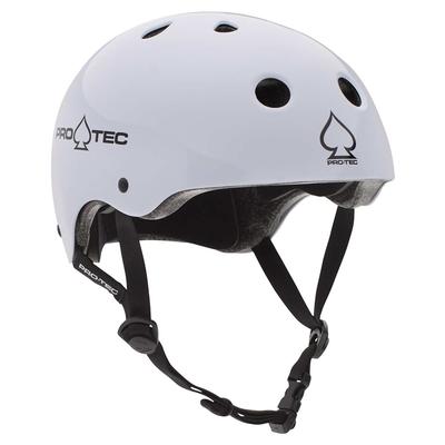 Protec Certified Classic Skate Helmet, Gloss White