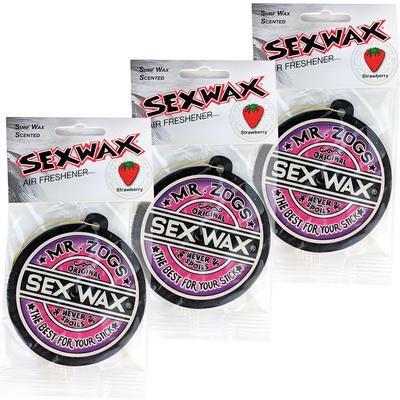 Sexwax Air Freshener 3-Pack, Strawberry