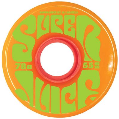 OJ Super Juice Orange Skateboard Wheels 4-Pack, 55mm/78a