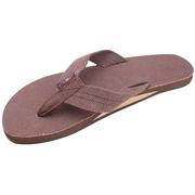 Rainbow Single Layer Hemp Women's Sandal BRN