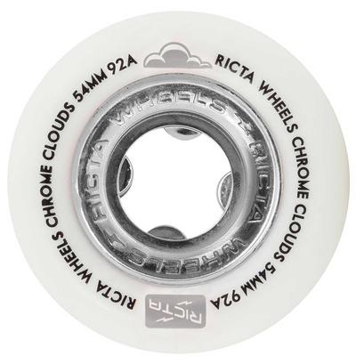 Ricta Chrome Clouds Black Skateboard Wheels, 54mm/92a