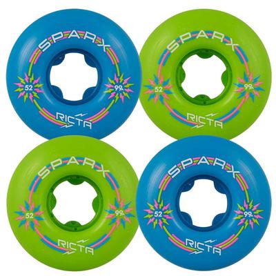 Ricta Sparx Mix Up Skateboard Wheels, 52mm/99a