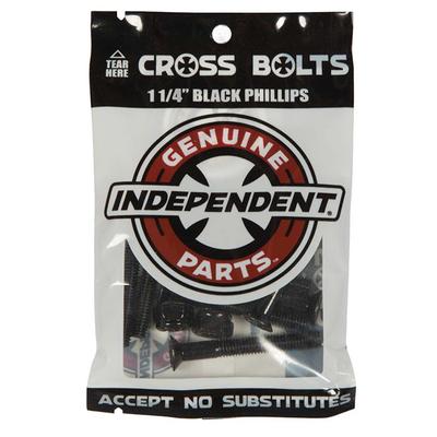 Independent Black Phillips Skateboard Hardware, 1 1/4