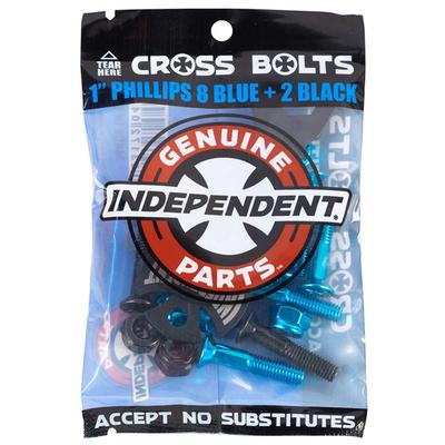 Independent Phillips Black/Blue Skateboard Hardware, 1