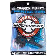 Independent Phillips Black/Blue Skateboard Hardware, 1