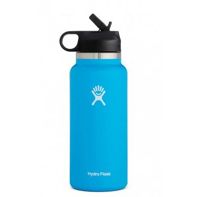 Hydro Flask 32 oz. Wide Mouth Insulated Water Bottle w/Straw Lid, Pacific