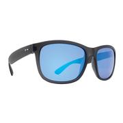 Dot Dash Poseur Sunglasses, Black Satin/Ice Blue