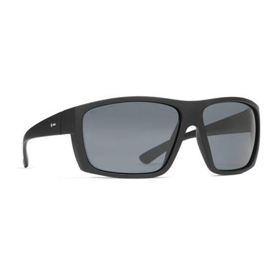 Dot Dash Shizz Sunglasses, Black Satin/Grey Polarized