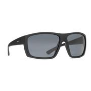 Dot Dash Shizz Sunglasses, Black Satin/Grey Polarized