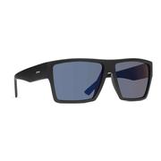 Dot Dash Nillionaire Sunglasses, Matte Black/Blue Polarized