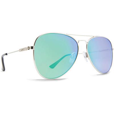 Dot Dash Aerogizmo Sunglasses, Silver Gloss/Green Chrome