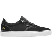 Emerica Dickson Skate Shoes, Black/White/Gold