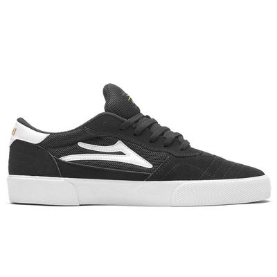 Lakai Cambridge Skate Shoes, Black/White Suede