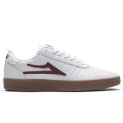 Lakai Manchester XLK Skate Shoes, White/Gum Leather