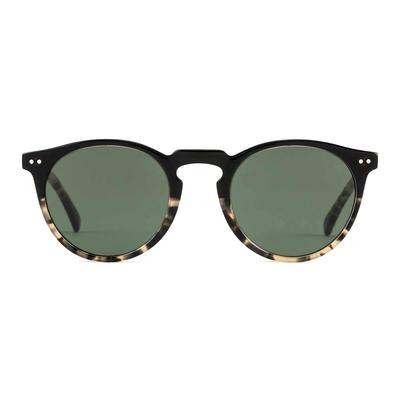 Otis Omar Round Sunglasses, Black Tort/Grey Polarized