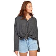 RVCA Habit Oversized Women's Button-Up Shirt