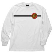 Santa Cruz Classic Dot Long Sleeve T-Shirts WHT